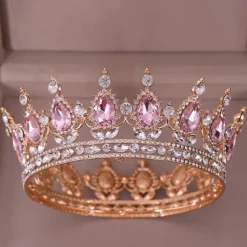 Silver Tiara and Crown for Women Crystal Queen Crowns Rhinestone Princess Tiaras for Girl Bride Wedding Hair Accessories for Bridal Birthday Party Prom Halloween Cos-play Costume