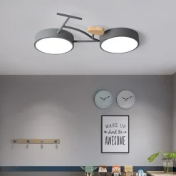 Simple And Creative Child And Boy Room Ceiling Light Led Bicycle Lighting 24W