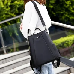 Simple Small Anti-Theft Backpack, Two-way Shoulder Bag, Waterproof Bookbag For School & Travel (12.2*11.02*4.72) Inch, Back to School Gift