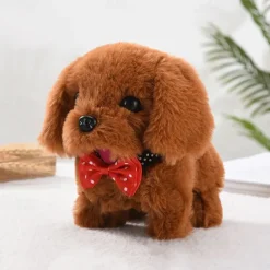 Simulated Electric Dog Plush Electric Dog Can Walk Bark Nod And Wag Its Tail Children's Toy Dog Stall