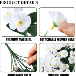 Simulated Morning Glory Trumpet Flower Wall Hanging Hanging Fake Green Plants Plant Decorations Flower Wall Decorations Wedding Decorations