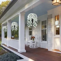 Simulated Morning Glory Trumpet Flower Wall Hanging Hanging Fake Green Plants Plant Decorations Flower Wall Decorations Wedding Decorations