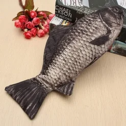 Simulation Fish-Shaped Pencil Case Pencil Bag Waterproof Pencil Bag Fish Coin Purse Novelty Pencil Bag Interesting Pencil Bag Durable Stationery Bag Gift Boys Girls School Office Supplies