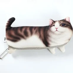 Simulation Fish-Shaped Pencil Case Pencil Bag Waterproof Pencil Bag Fish Coin Purse Novelty Pencil Bag Interesting Pencil Bag Durable Stationery Bag Gift Boys Girls School Office Supplies