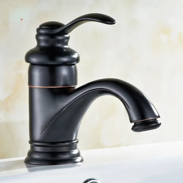 Single Handle Bathroom Faucet,Brass One Hole Waterfall/Centerset, Brass Traditional Bathroom Sink Faucet Contain with Cold and Hot Water