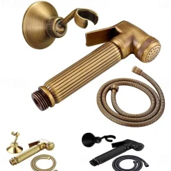 Single hole Bidet BrushedToilet Handheld bidet Sprayer Self-Cleaning Antique