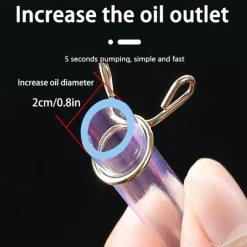 Siphon Pump, Portable High Flow Siphon Hand Pump For Gas Gasoline Petrol Diesel Oil Liquid Water Fish Tank With 2 Durable PVC Hoses