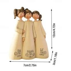 Sisters And Friends Sculpture Decorative Ornaments, Celebrating And Commemorating Friendship, Resin Crafts