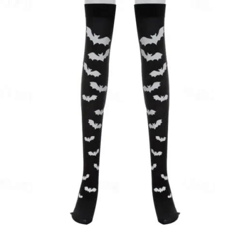 Skeleton Skull Halloween Socks / Long Stockings Halloween Props Halloween Women's Halloween Mardi Gras Easy Halloween Costumes Dress Up
