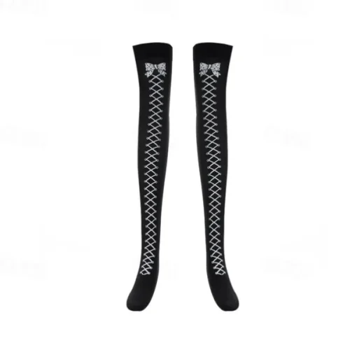 Skeleton Skull Halloween Socks / Long Stockings Halloween Props Halloween Women's Halloween Mardi Gras Easy Halloween Costumes Dress Up