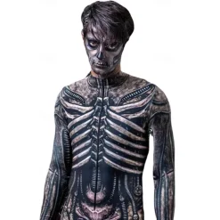 Skeleton Skull Halloween Cosplay Costume Bodysuits Carnival Costume Full Body Suit Cosplay Kid's Adults' Men's Carnival Masquerade Mardi Gras Performance Party Halloween Easy Halloween Costumes Dress
