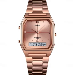 SKMEI Men Digital Watch Fashion Casual Wristwatch Stopwatch Calendar Date Week Waterproof Steel Watch