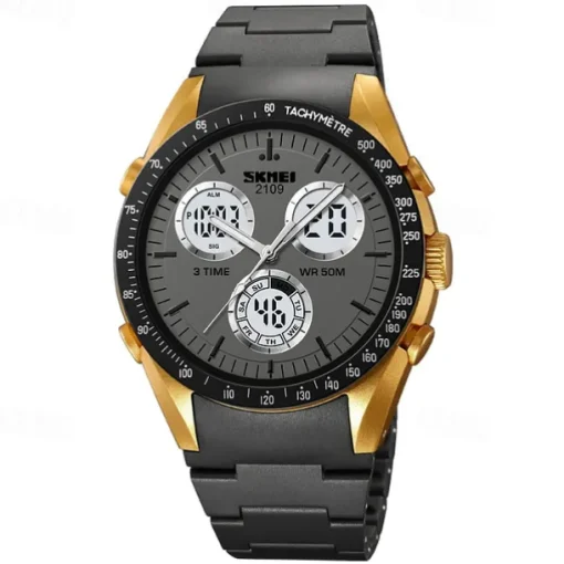 SKMEI Men Digital Watch Fashion Casual Wristwatch Luminous Stopwatch Alarm Clock Countdown TPU Watch