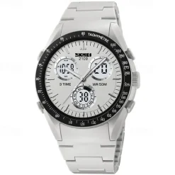 SKMEI Men Digital Watch Fashion Casual Wristwatch Luminous Stopwatch Alarm Clock Countdown TPU Watch