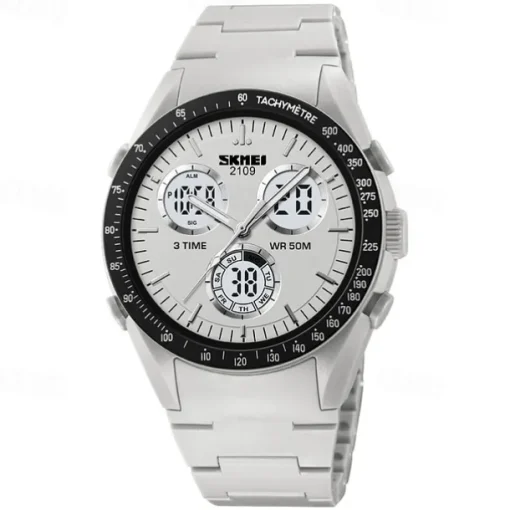 SKMEI Men Digital Watch Fashion Casual Wristwatch Luminous Stopwatch Alarm Clock Countdown TPU Watch