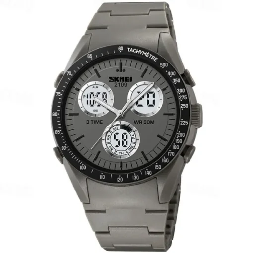 SKMEI Men Digital Watch Fashion Casual Wristwatch Luminous Stopwatch Alarm Clock Countdown TPU Watch