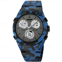 SKMEI Men Digital Watch Fashion Casual Wristwatch Luminous Stopwatch Alarm Clock Countdown TPU Watch