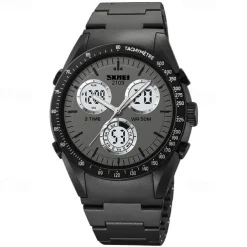 SKMEI Men Digital Watch Fashion Casual Wristwatch Luminous Stopwatch Alarm Clock Countdown TPU Watch