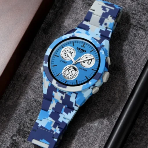 SKMEI Men Digital Watch Fashion Casual Wristwatch Luminous Stopwatch Alarm Clock Countdown TPU Watch