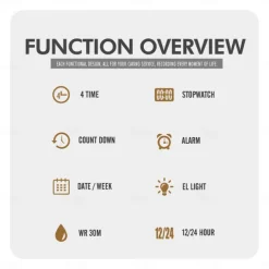 SKMEI Men Digital Watch Outdoor Sports Fashion Wristwatch Luminous Stopwatch Alarm Clock Countdown Steel Leather Watch