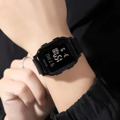 SKMEI Men Digital Watch Outdoor Sports Fashion Wristwatch Luminous Stopwatch Alarm Clock Countdown TPU Watch