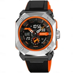 SKMEI Men Digital Watch Outdoor Sports Fashion Casual Luminous Stopwatch Alarm Clock Countdown TPU Watch