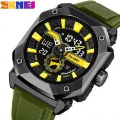 SKMEI Men Digital Watch Outdoor Sports Fashion Casual Luminous Stopwatch Alarm Clock Countdown TPU Watch