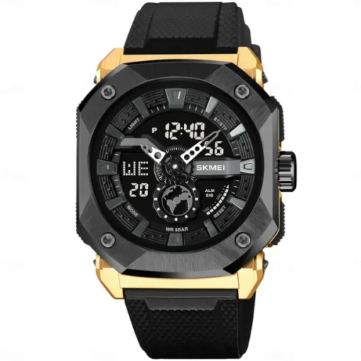 SKMEI Men Digital Watch Outdoor Sports Fashion Casual Luminous Stopwatch Alarm Clock Countdown TPU Watch