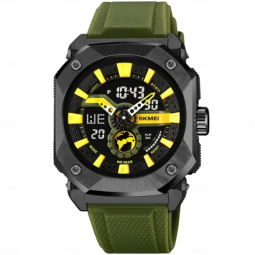 SKMEI Men Digital Watch Outdoor Sports Fashion Casual Luminous Stopwatch Alarm Clock Countdown TPU Watch