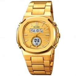 SKMEI Men Digital Watch Outdoor Sports Fashion Casual Luminous Stopwatch Alarm Clock Countdown Steel Watch