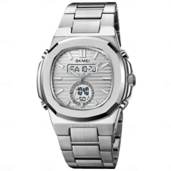 SKMEI Men Digital Watch Outdoor Sports Fashion Casual Luminous Stopwatch Alarm Clock Countdown Steel Watch