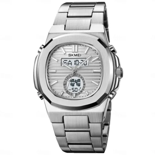 SKMEI Men Digital Watch Outdoor Sports Fashion Casual Luminous Stopwatch Alarm Clock Countdown Steel Watch