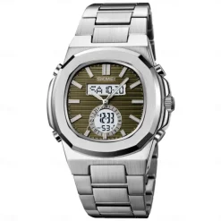 SKMEI Men Digital Watch Outdoor Sports Fashion Casual Luminous Stopwatch Alarm Clock Countdown Steel Watch