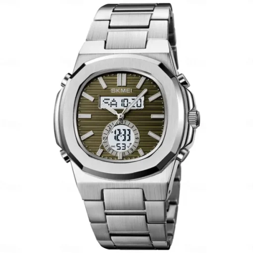 SKMEI Men Digital Watch Outdoor Sports Fashion Casual Luminous Stopwatch Alarm Clock Countdown Steel Watch