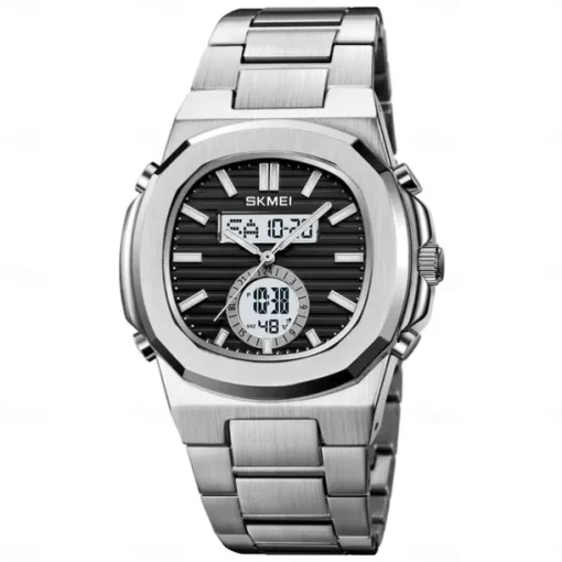 SKMEI Men Digital Watch Outdoor Sports Fashion Casual Luminous Stopwatch Alarm Clock Countdown Steel Watch