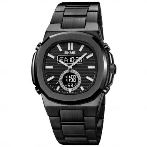SKMEI Men Digital Watch Outdoor Sports Fashion Casual Luminous Stopwatch Alarm Clock Countdown Steel Watch