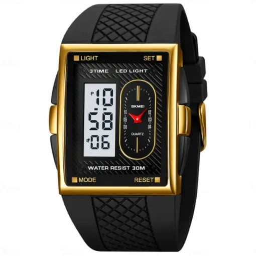 SKMEI Men Digital Watch Sports Fashion Casual Wristwatch Luminous Stopwatch Alarm Clock Date Week TPU Watch
