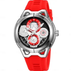 SKMEI Men Quartz Watch Outdoor Sports Fashion Wristwatch Luminous Calendar Waterproof Decoration Silicone Gel Watch