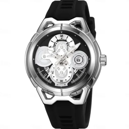 SKMEI Men Quartz Watch Outdoor Sports Fashion Wristwatch Luminous Calendar Waterproof Decoration Silicone Gel Watch