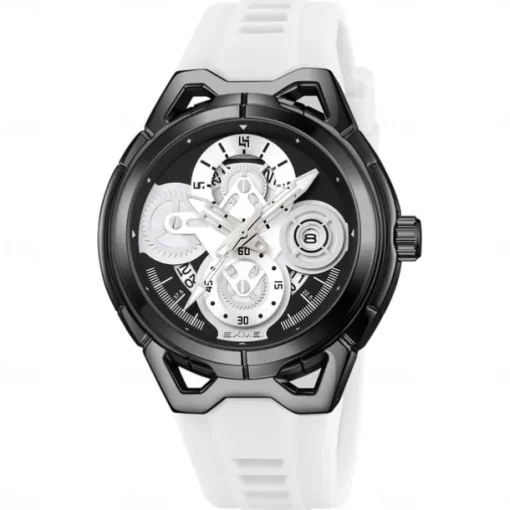 SKMEI Men Quartz Watch Outdoor Sports Fashion Wristwatch Luminous Calendar Waterproof Decoration Silicone Gel Watch