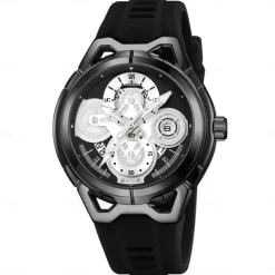 SKMEI Men Quartz Watch Outdoor Sports Fashion Wristwatch Luminous Calendar Waterproof Decoration Silicone Gel Watch