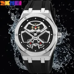 SKMEI Men Quartz Watch Outdoor Sports Fashion Casual Luminous Calendar Waterproof Decoration Silicone Gel Watch