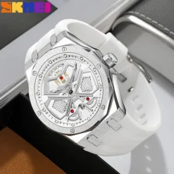 SKMEI Men Quartz Watch Outdoor Sports Fashion Casual Luminous Calendar Waterproof Decoration Silicone Gel Watch