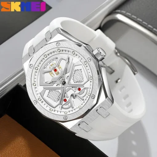 SKMEI Men Quartz Watch Outdoor Sports Fashion Casual Luminous Calendar Waterproof Decoration Silicone Gel Watch