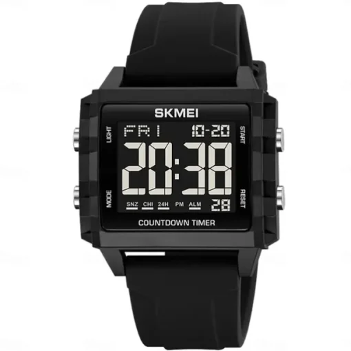 SKMEI Youth Cool Digital Sport Watches For Men Women Students 5Bar Waterproof Stopwatch Countdown Wristwatch