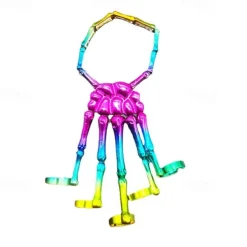 Skull Halloween Halloween Props Hand Bracelet with Ring Halloween Adults' Men's Women's Halloween Carnival Mardi Gras Easy Halloween Costumes Dress Up