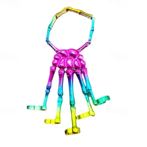 Skull Halloween Halloween Props Hand Bracelet with Ring Halloween Adults' Men's Women's Halloween Carnival Mardi Gras Easy Halloween Costumes Dress Up