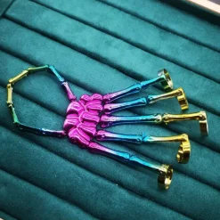 Skull Halloween Halloween Props Hand Bracelet with Ring Halloween Adults' Men's Women's Halloween Carnival Mardi Gras Easy Halloween Costumes Dress Up