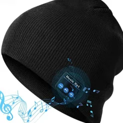 Sleep Headphones Bluetooth Beanie Stereo Knit Music Hat with Bluetooth 5.0 Wireless Hats Headphone Upgraded Men Women Knit Bluetooth Beanie Suitable for Outdoor Sports Gift