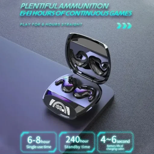 Sleep Ultra-Long Standby Wireless BT Headset Ultra-thin On-ear Sports Bass Mini Invisible For Android Apple Universal